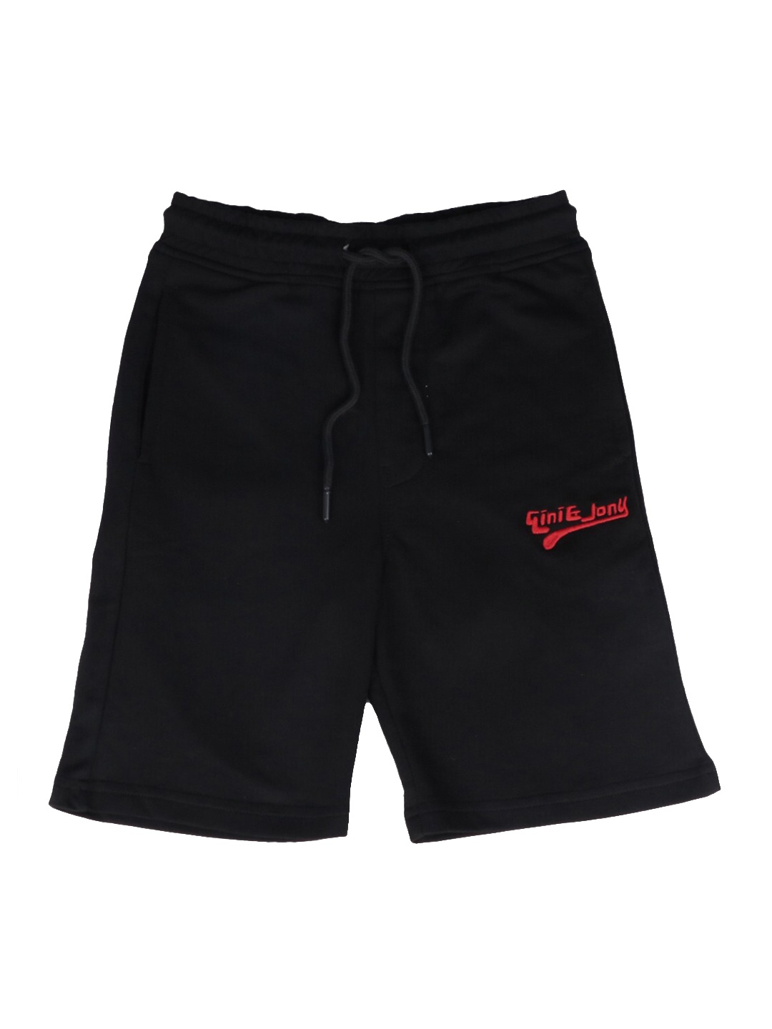 

Gini and Jony Boys Mid-Rise Cotton Sports Shorts, Black