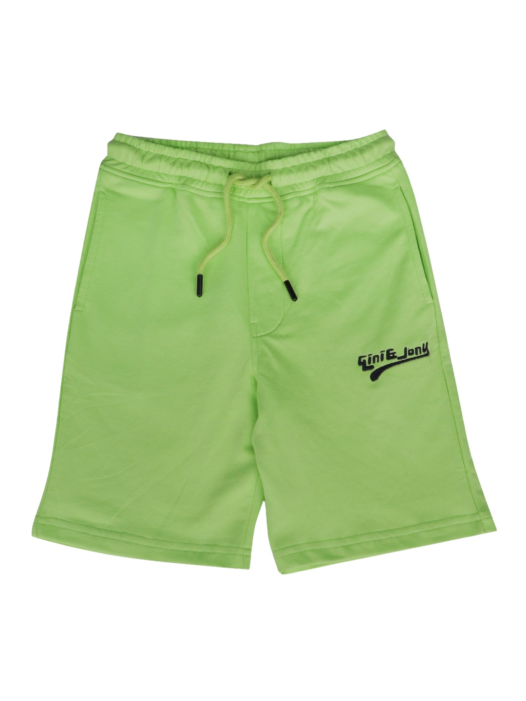 

Gini and Jony Boys Mid Rise Cotton Shorts, Green