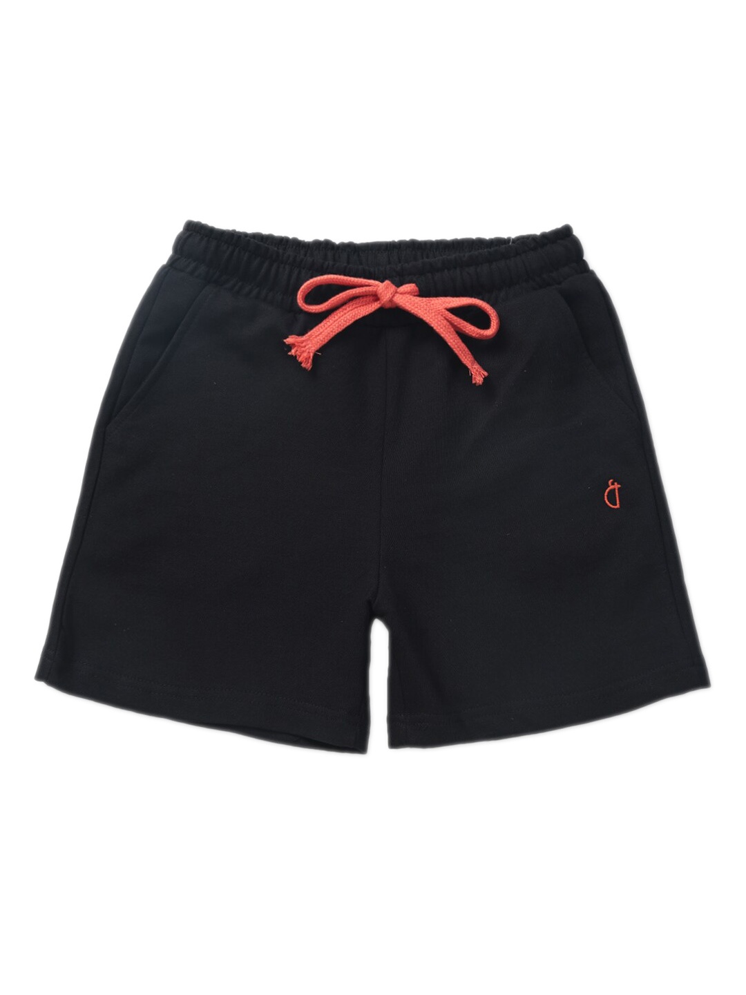 

Gini and Jony Boys Mid Rise Cotton Shorts, Black