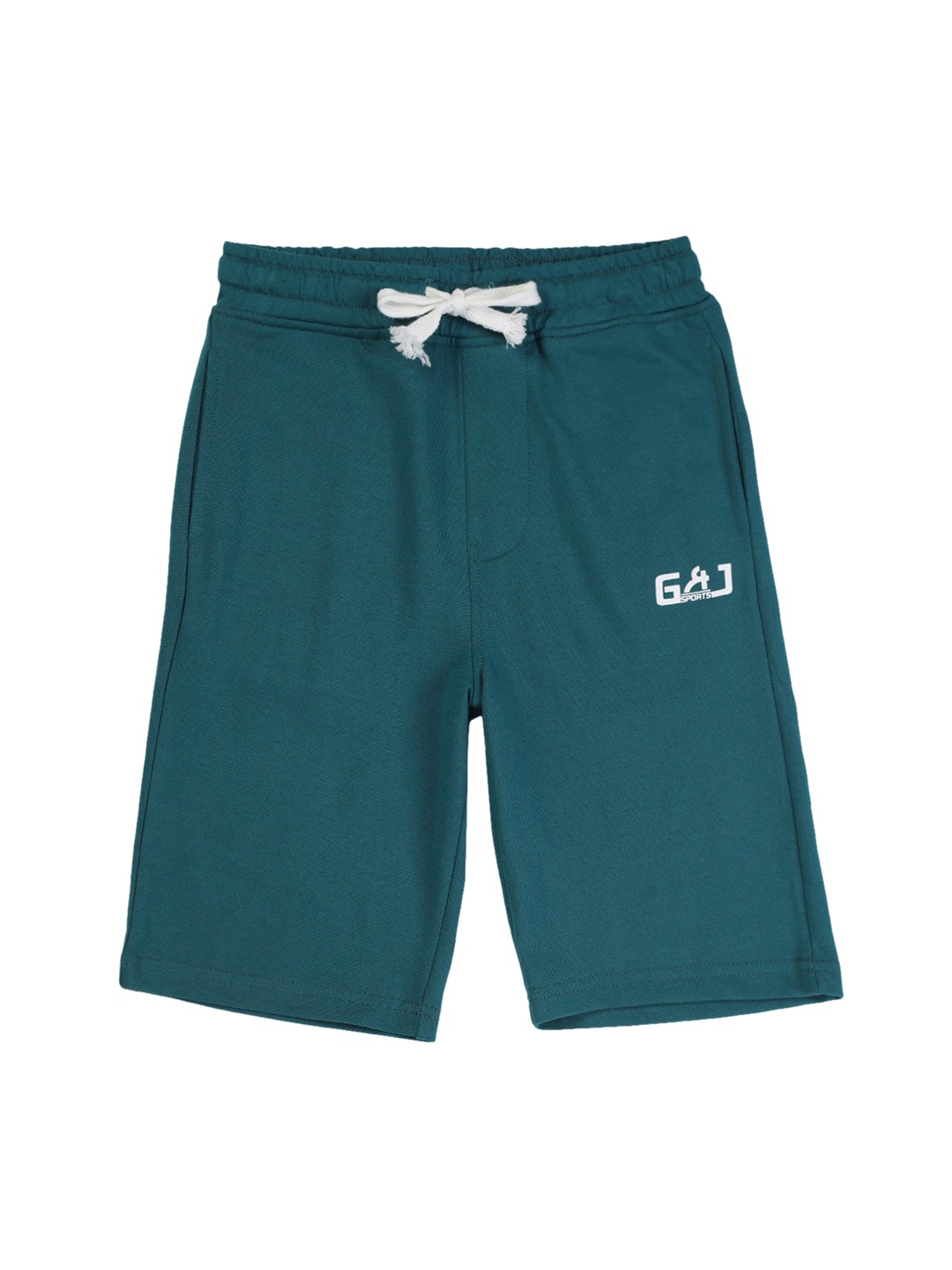 

Gini and Jony Boys Mid-Rise Cotton Shorts, Teal