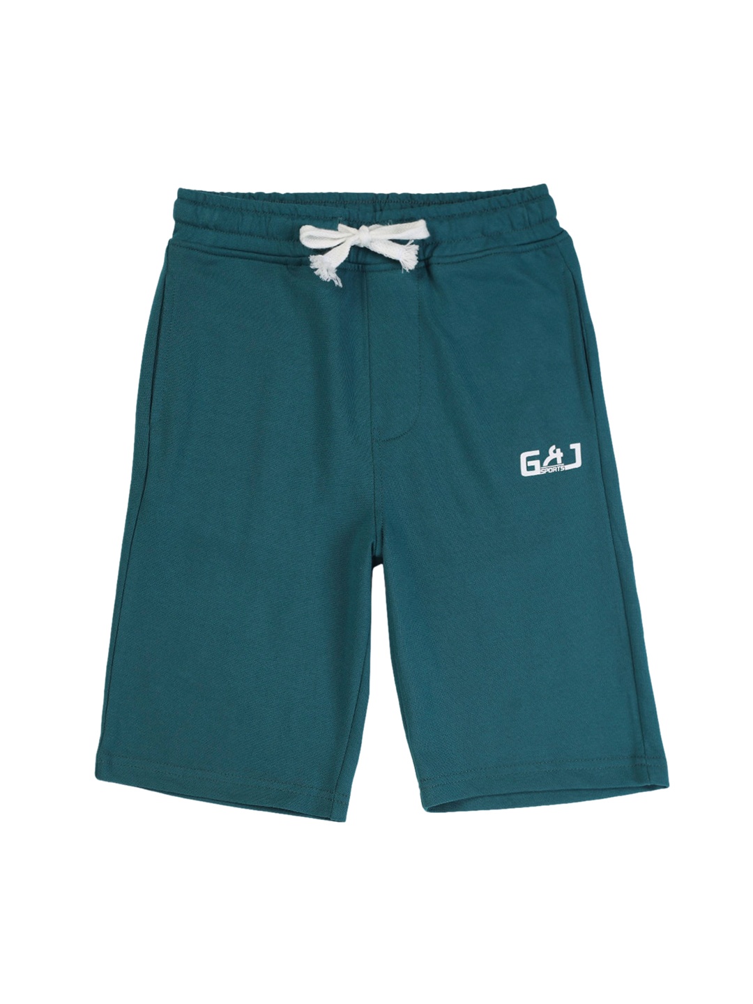 

Gini and Jony Boys Mid-Rise Cotton Shorts, Teal