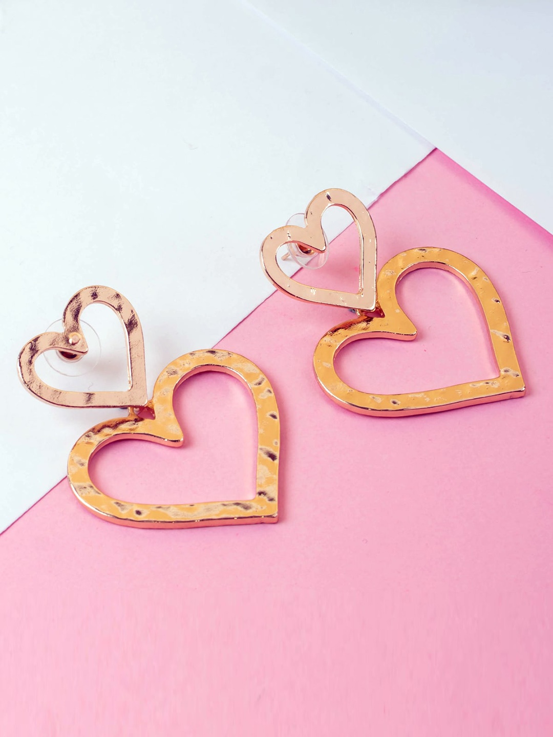 

Jewelz Gold-Plated Contemporary Drop Earrings