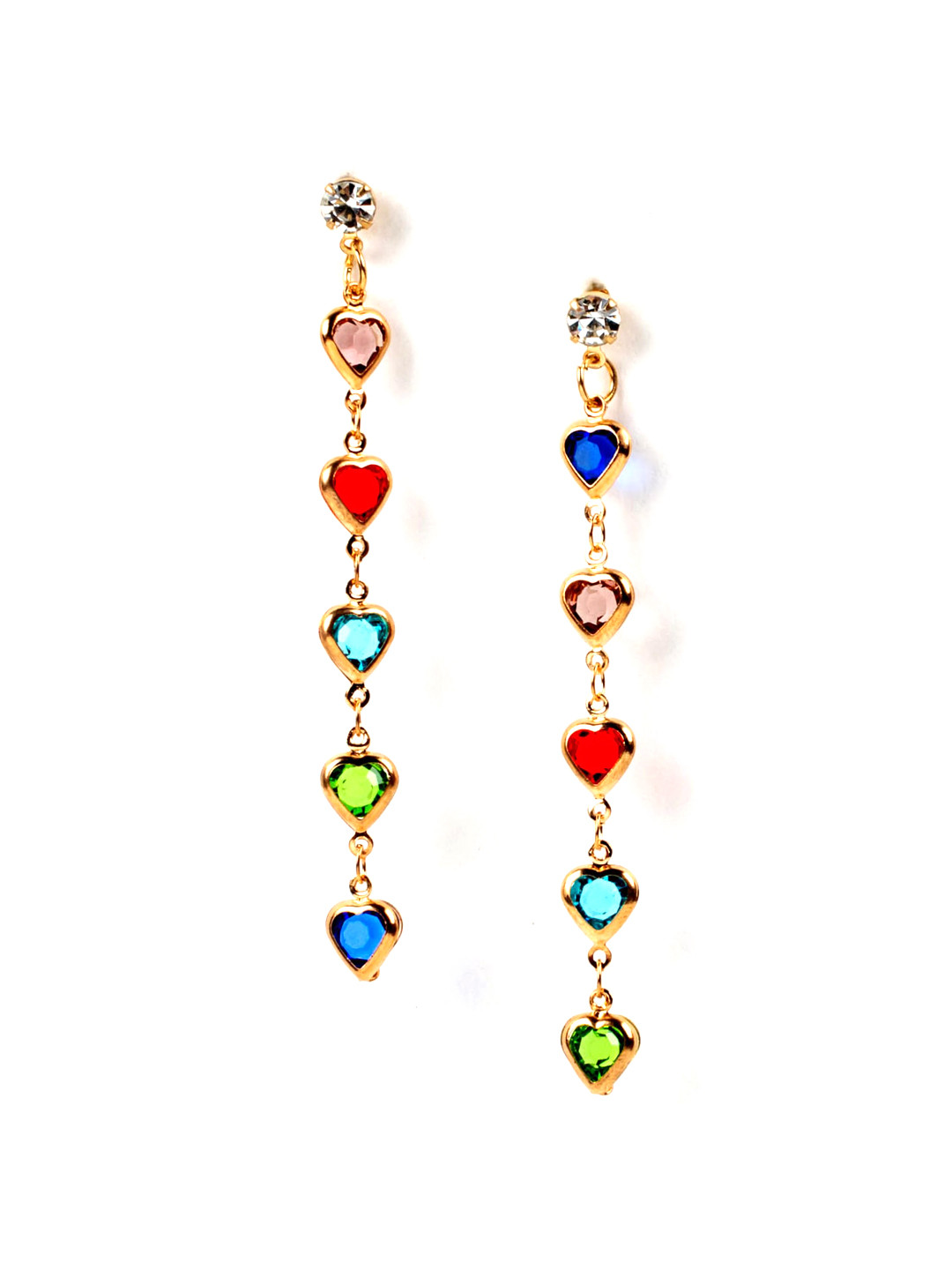

Jewelz Gold-Plated Contemporary Drop Earrings