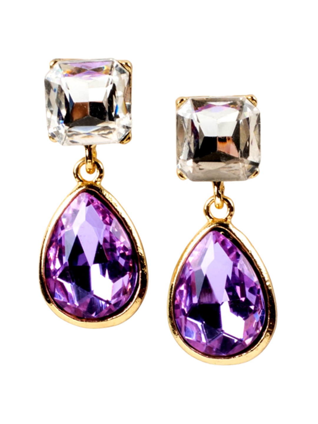 

Jewelz Gold-Plated Contemporary Drop Earrings