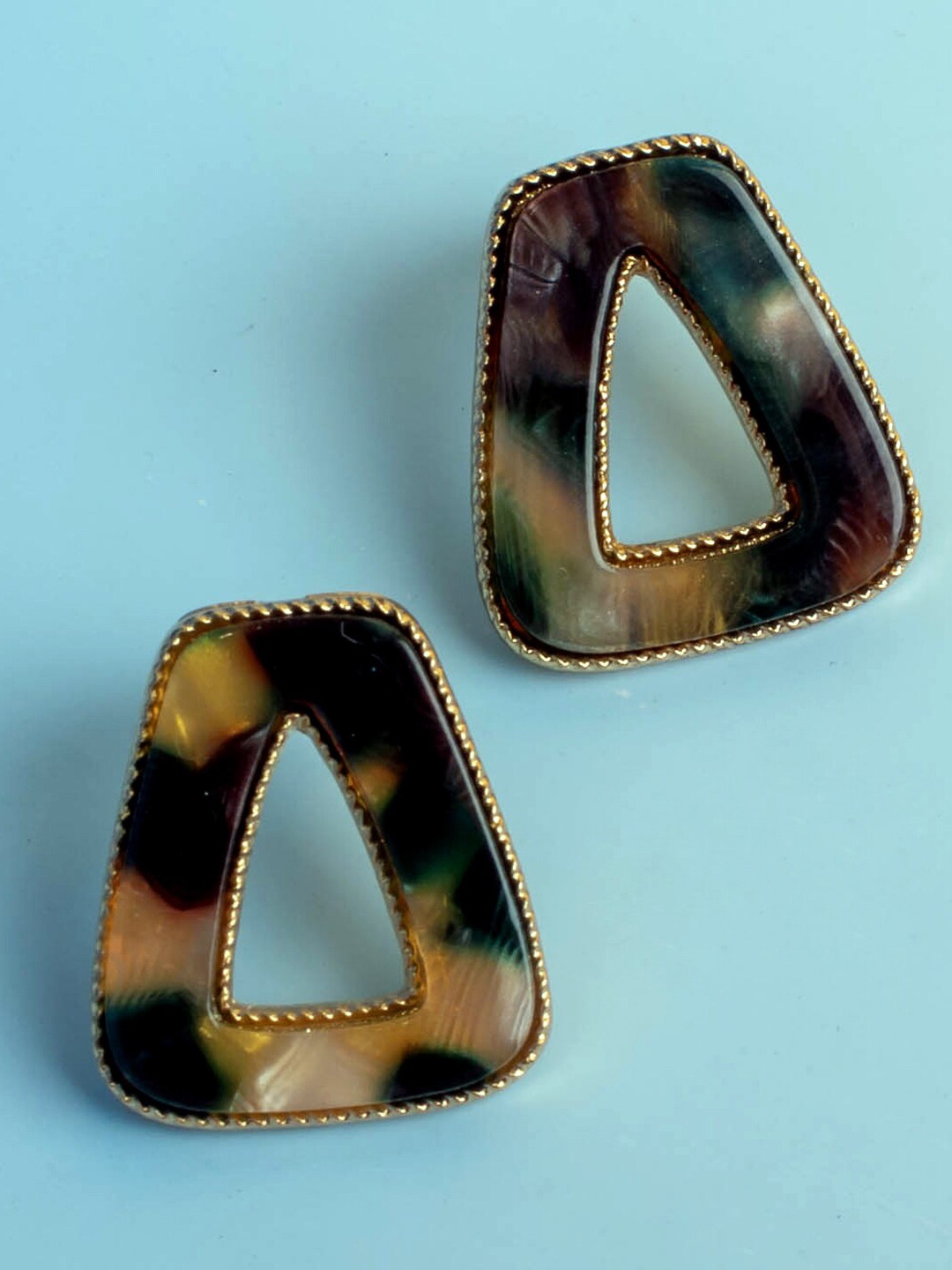 

Jewelz Gold-Plated Contemporary Studs Earrings