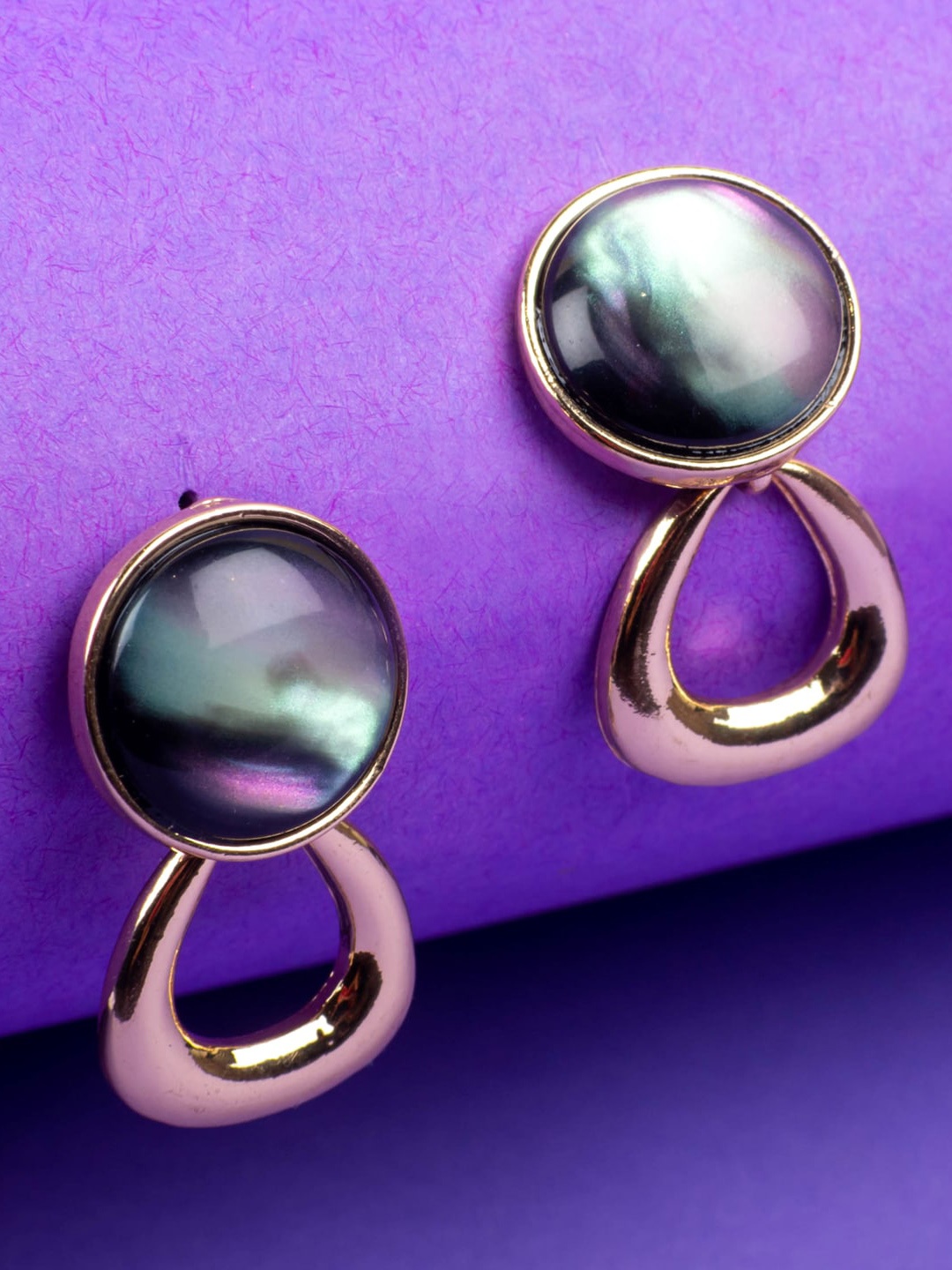 

Jewelz Gold-Plated Contemporary Studs Earrings