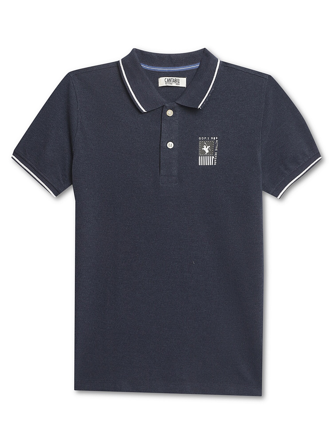

Cantabil Boys Polo Collar Cotton T-shirt, Charcoal
