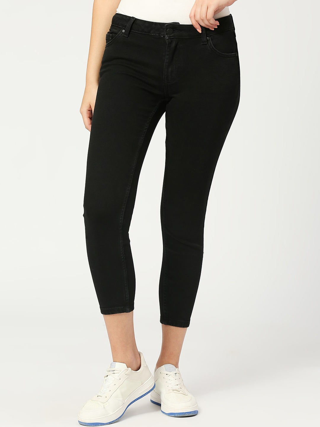 

LOVEGEN Women Skinny Fit Stretchable Jeans, Black