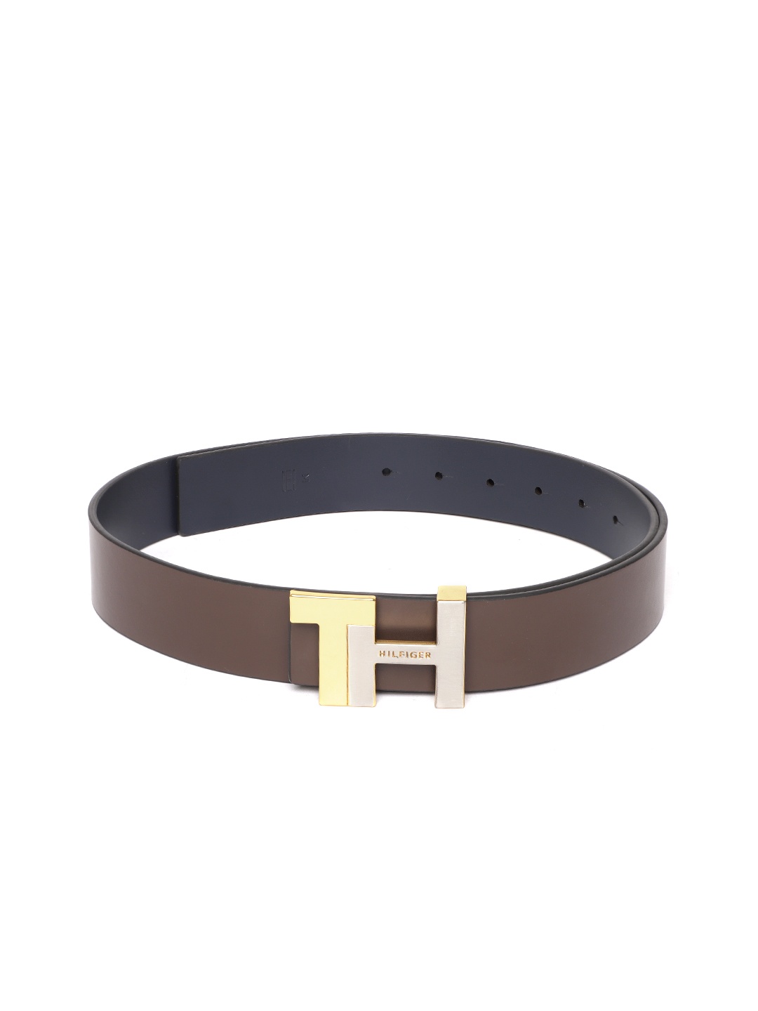 

Tommy Hilfiger Men Embellished Leather Reversible Belt, Brown