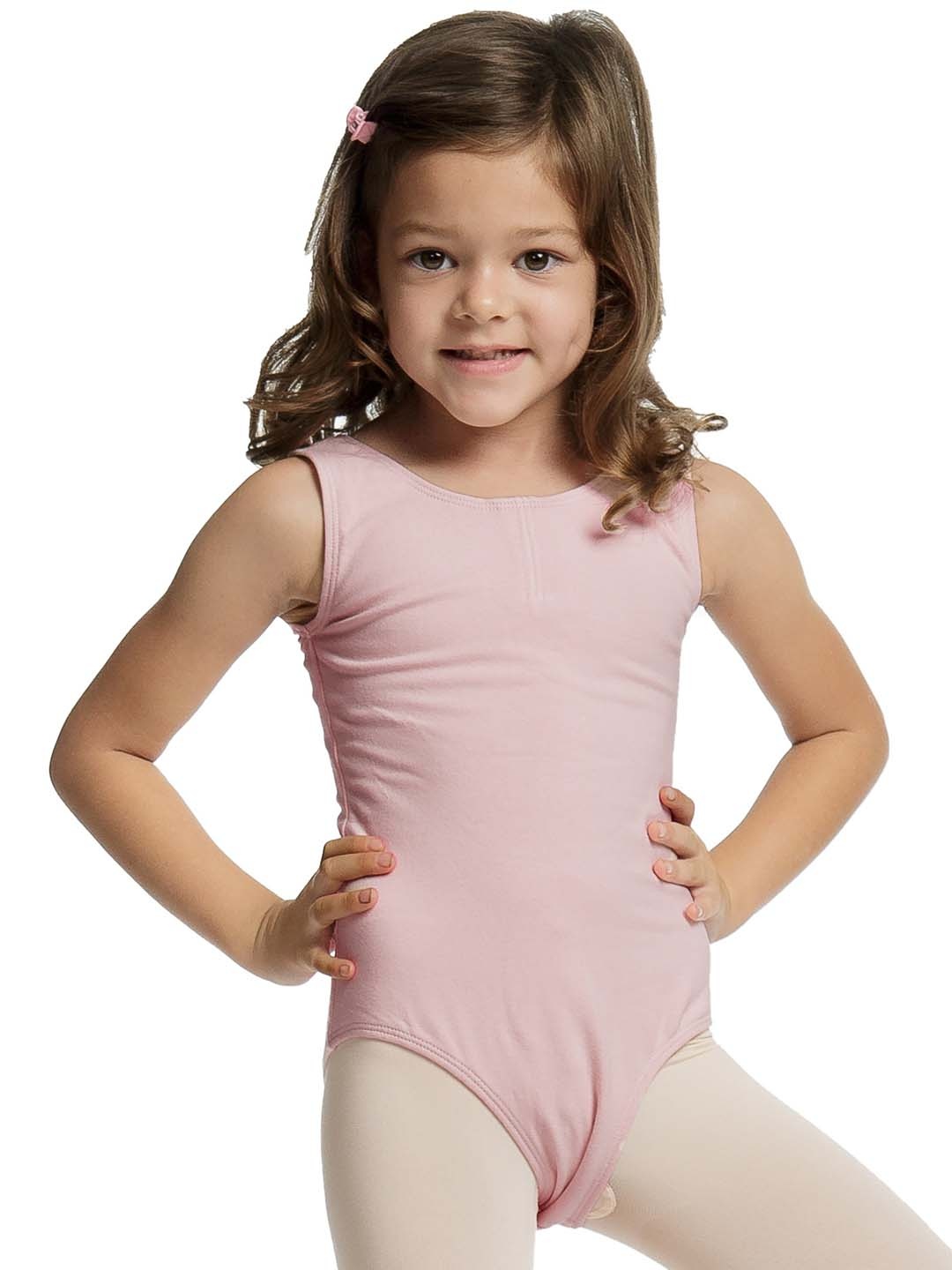 

IKAANYA Girls Ballet Tank Leotard Bodysuit, Pink