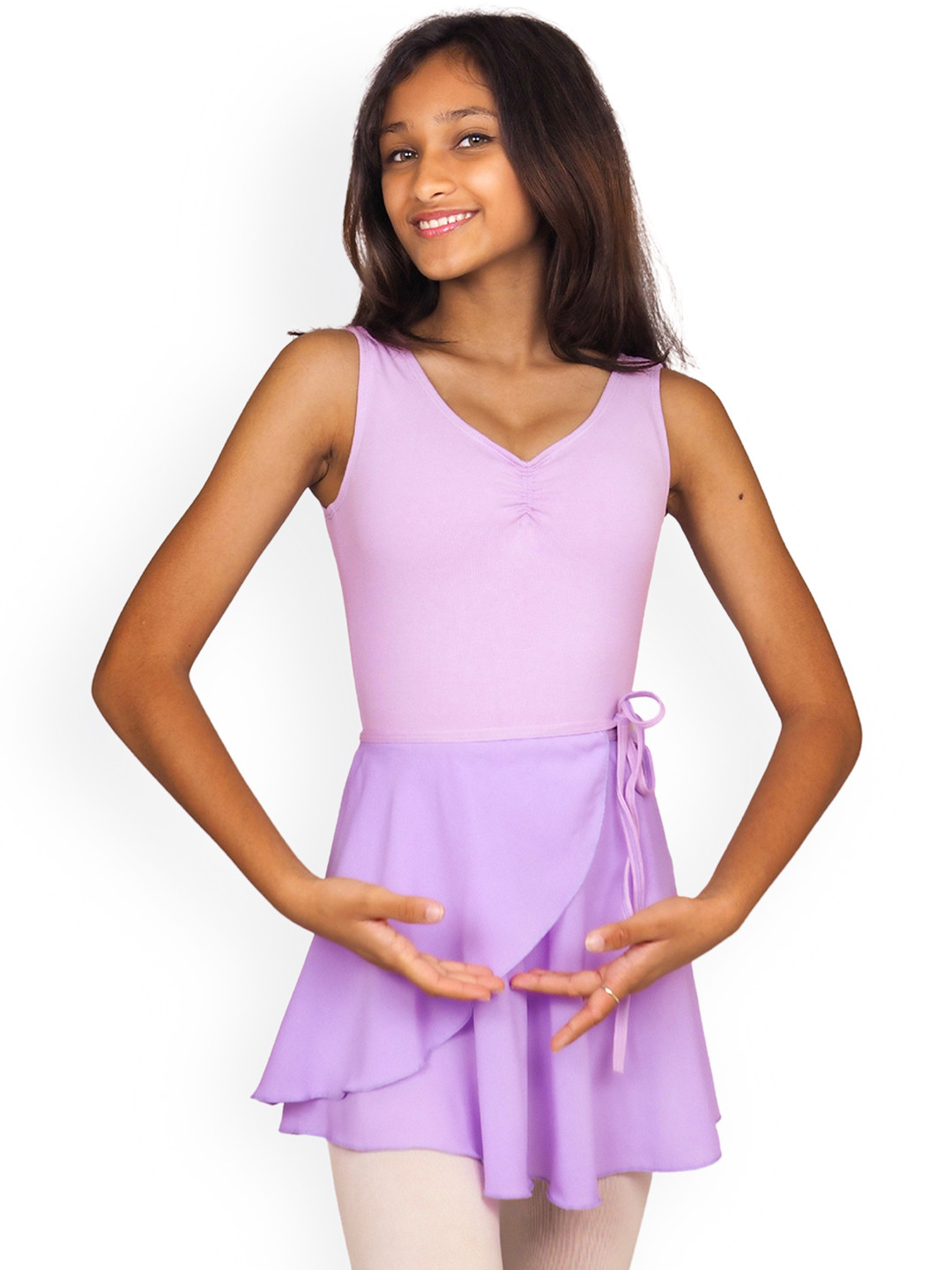 

IKAANYA Girls Ballet Leotard Bodysuit, Purple