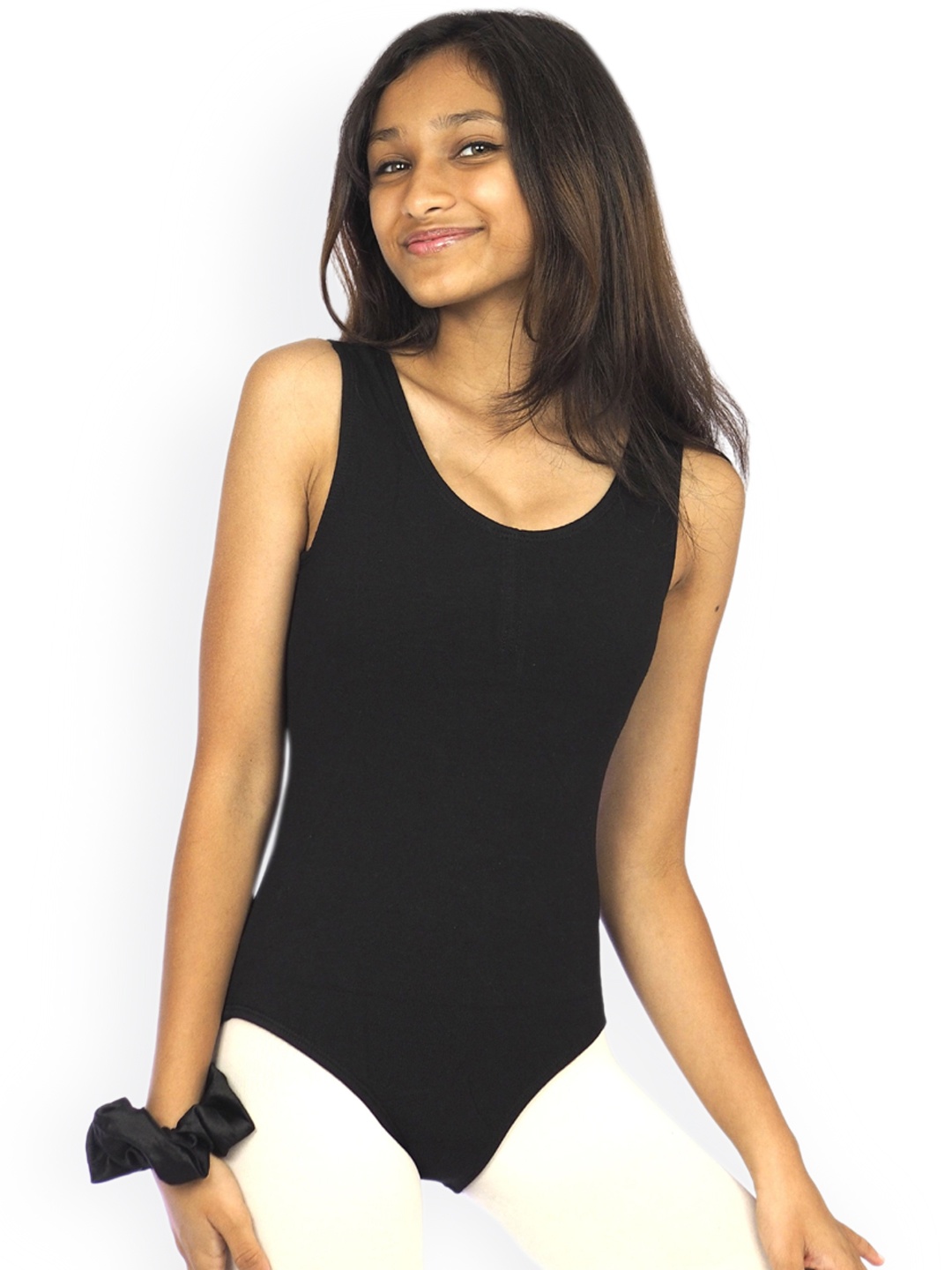 

IKAANYA Girls Ballet Tank Leotard Bodysuit, Black
