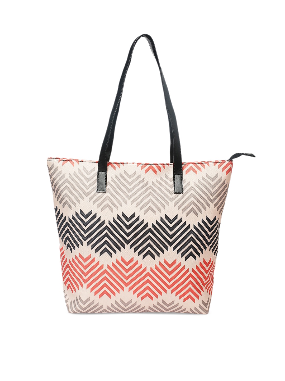 DressBerry Geometric Printed Structured Tote Bag, Multi