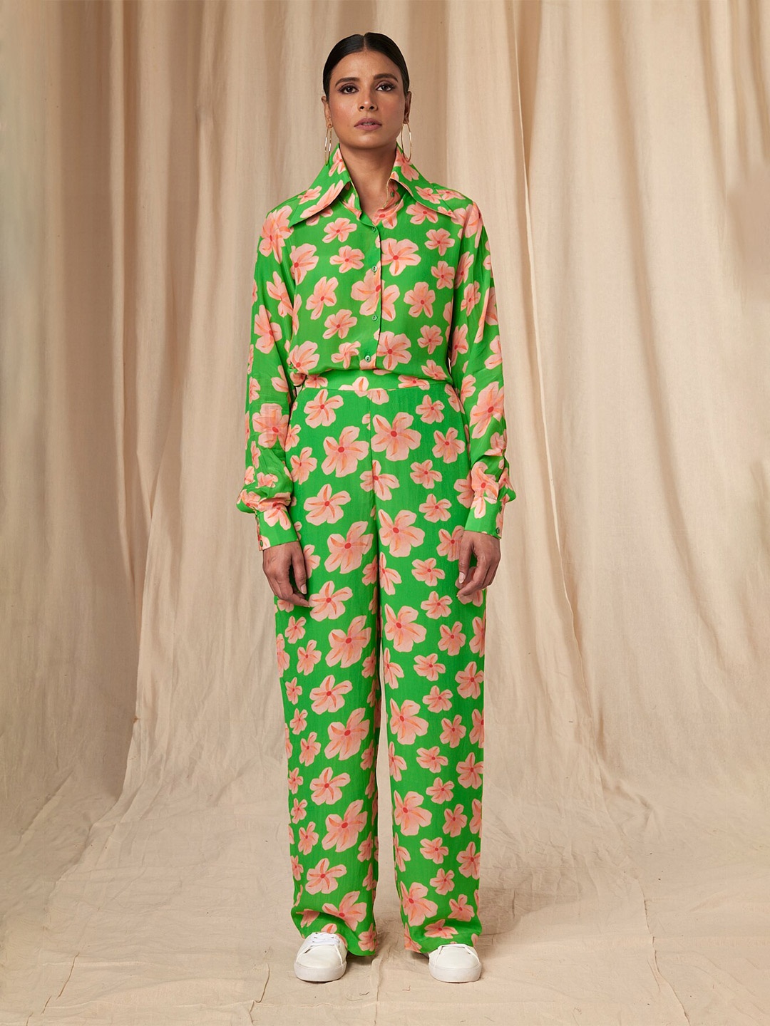 

Masaba Jessica Flower Passion Shirt, Green
