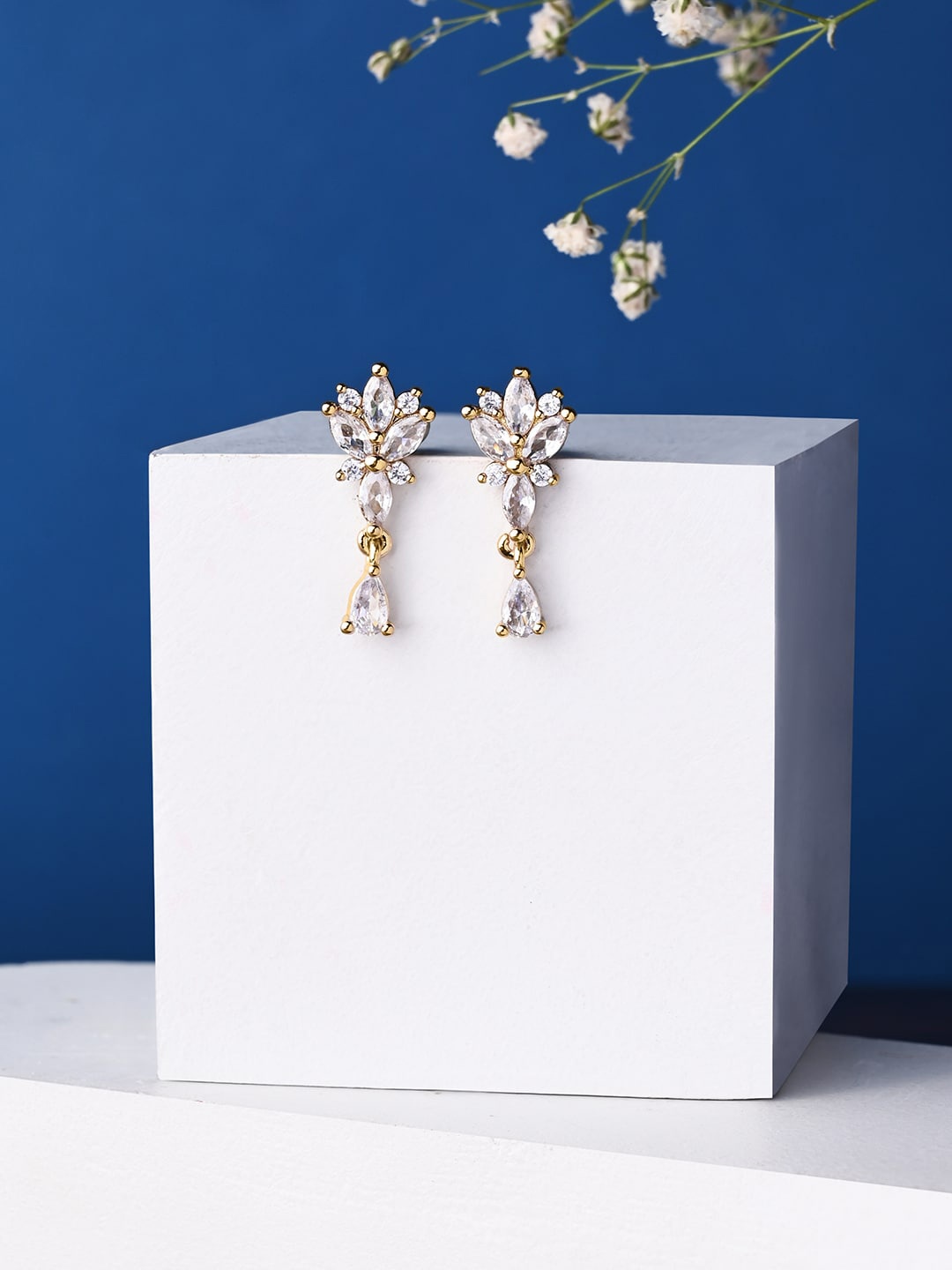 

Accessorize Gold-Plated Classic Crystal Drop Earrings