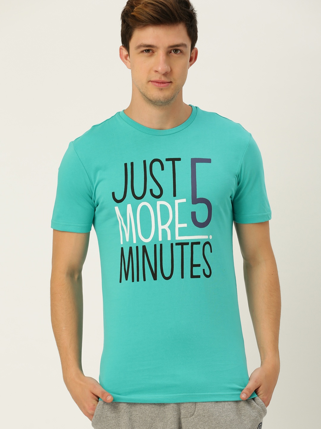 

Undercolors of Benetton Sea Green Printed Lounge T-shirt