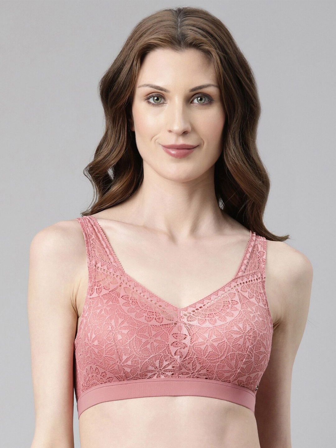

Enamor Pure Ease Flexi-Comfort Non-Wired T-shirt Bra, Pink