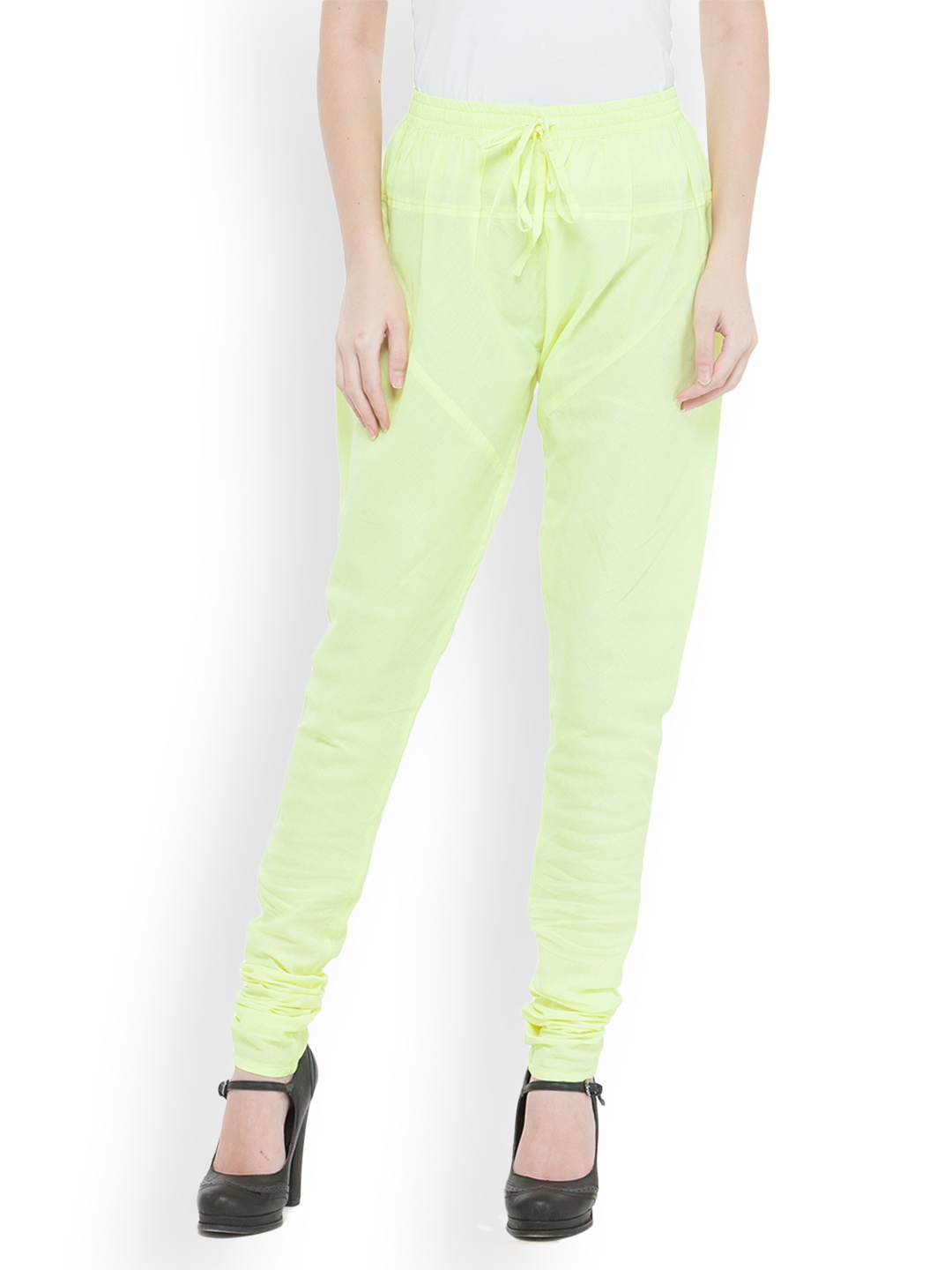 

Bitterlime Lime Green Cotton Churidar
