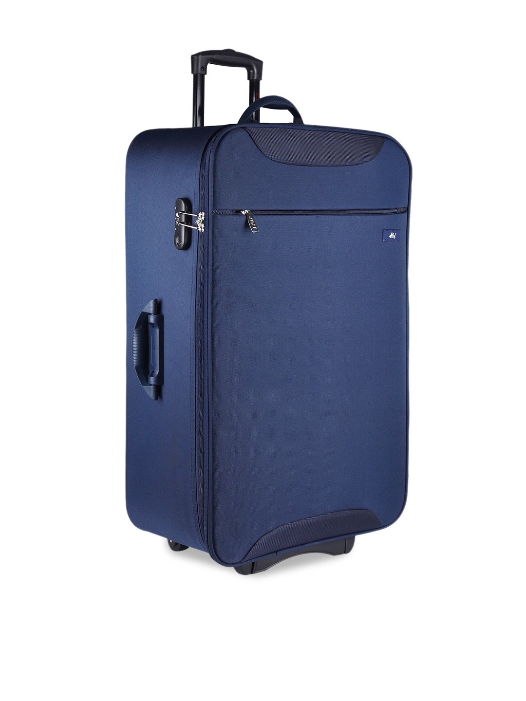 

fly Set Of 3 Soft-Sided Trolley Suitcases, Navy blue