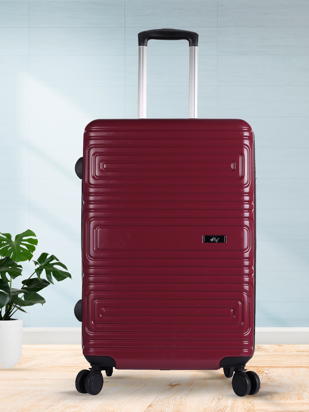 

fly Hammer Soft-Case Cabin Suitcase Trolley Bag, Red