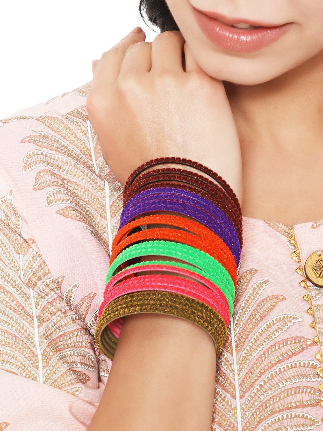

Anouk Women Set of 24 Bangle, Red