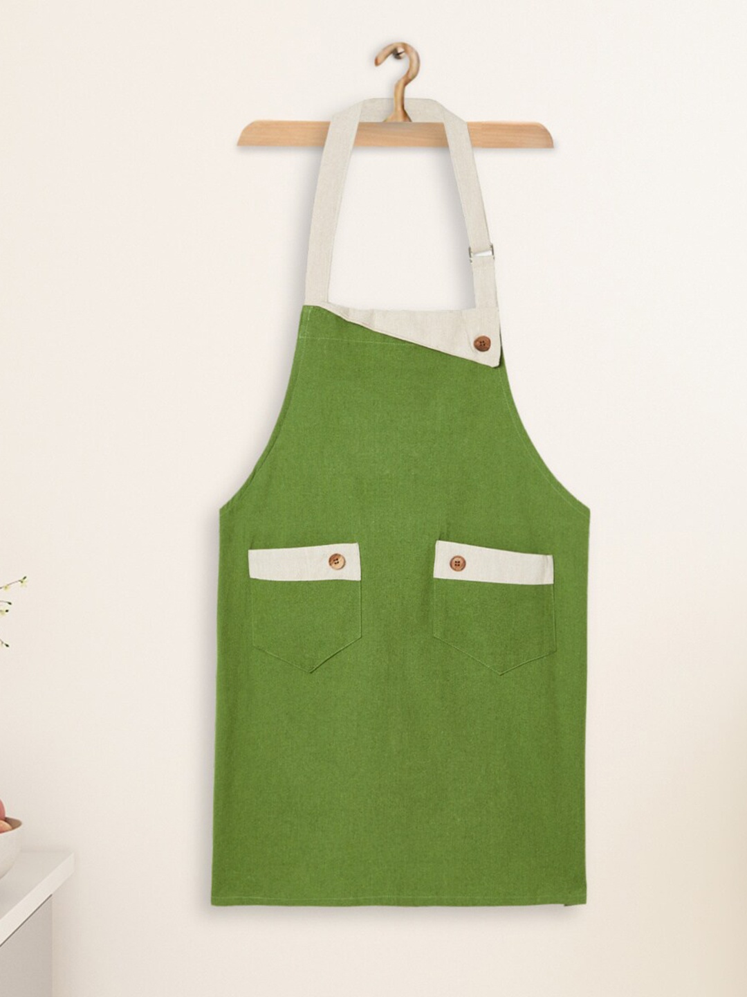 

Home Centre Spinel Green Breathable Eco-Friendly Cotton Kitchen Apron