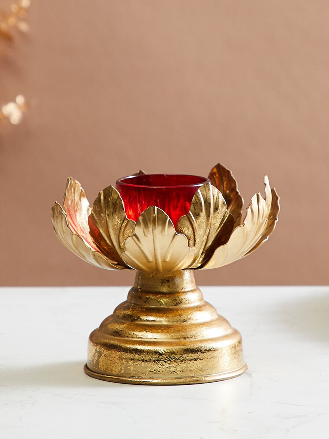 

Home Centre Beige Kamal Embellished T-Light Holder