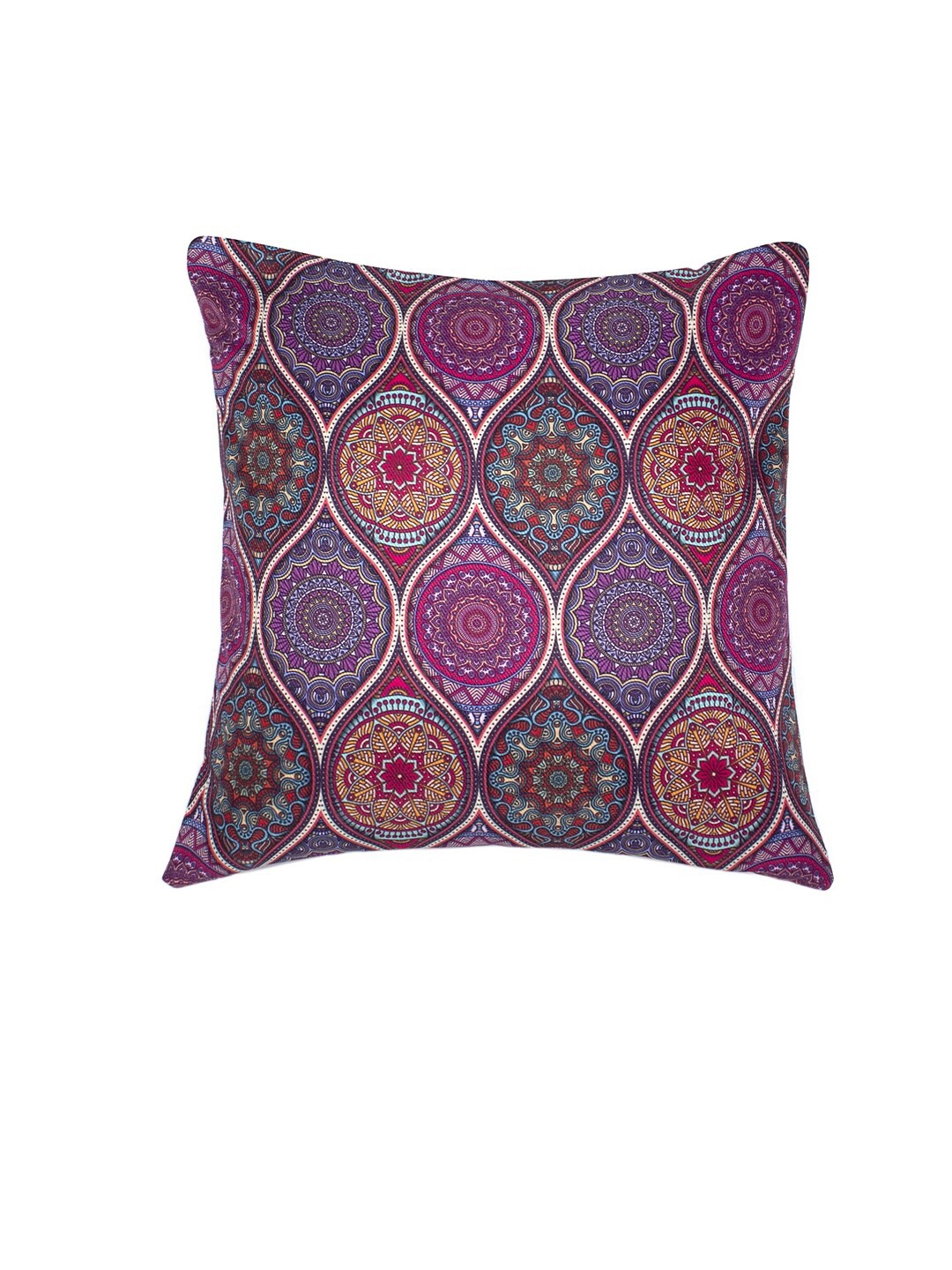 

Alina decor Purple & Blue Ethnic Motifs Square Cushion Cover