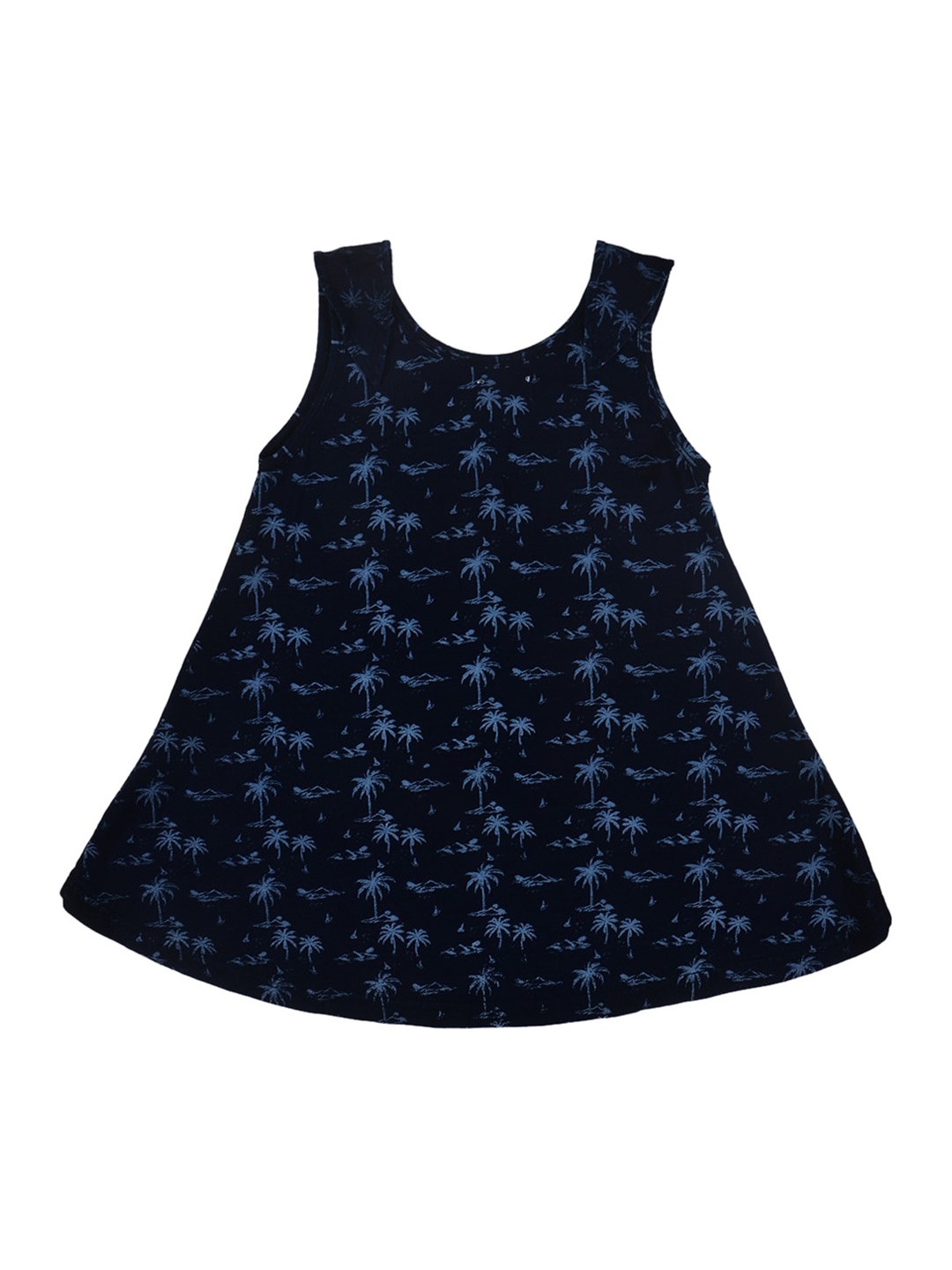 

Gini and Jony Girls Printed A-Line Top, Navy blue