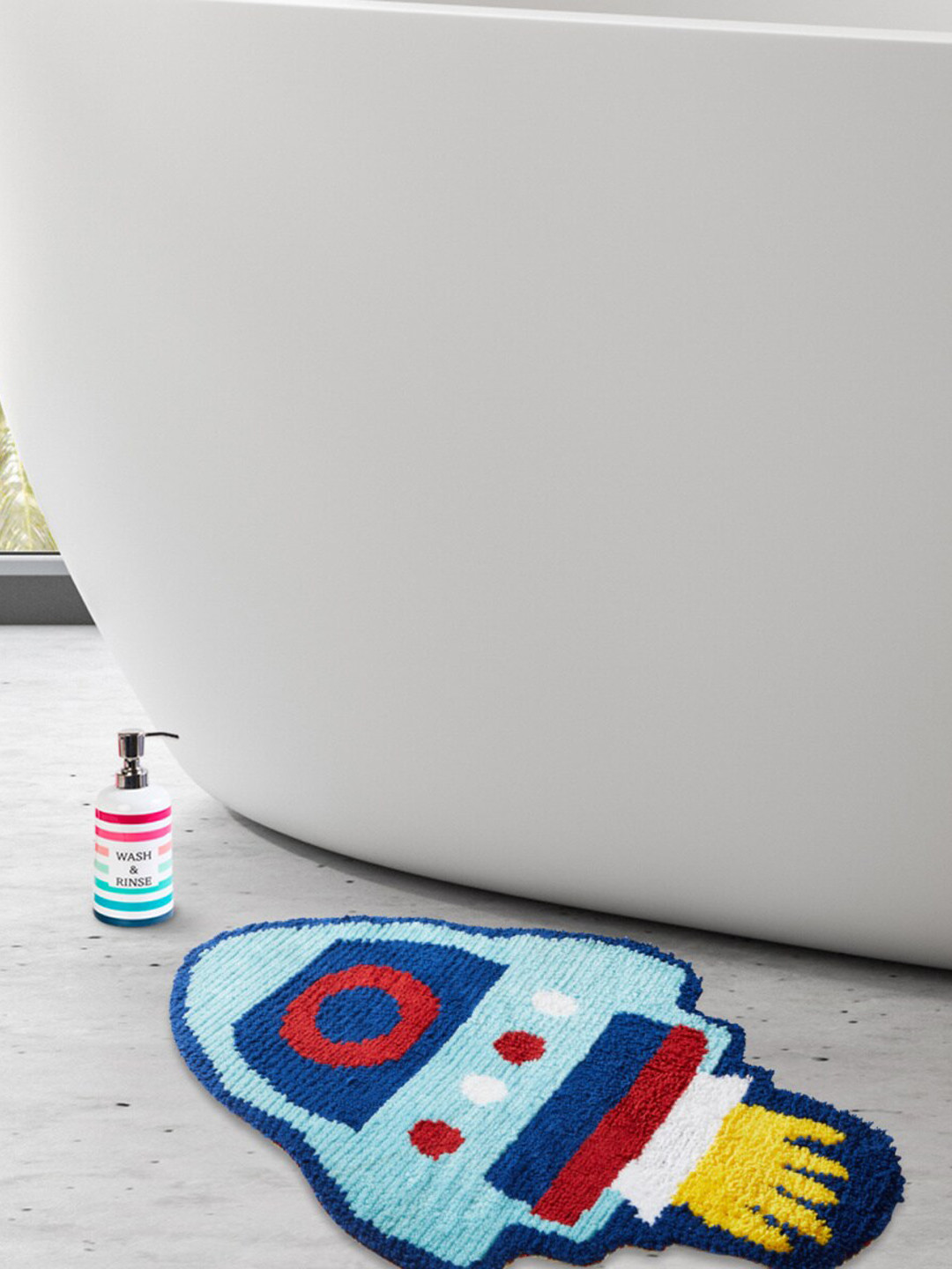 

Home Centre Kids Blue Rocket Shaped Anti-Slip Bath Mat