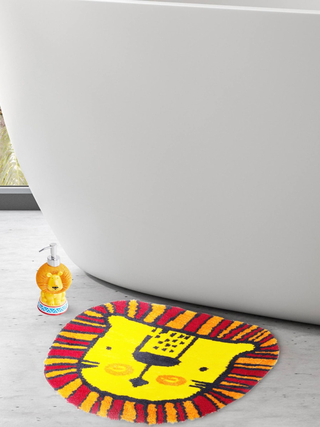 

Home Centre Kids Multicolour Printed Anti-Slip Bath Mat - 50cm, Yellow