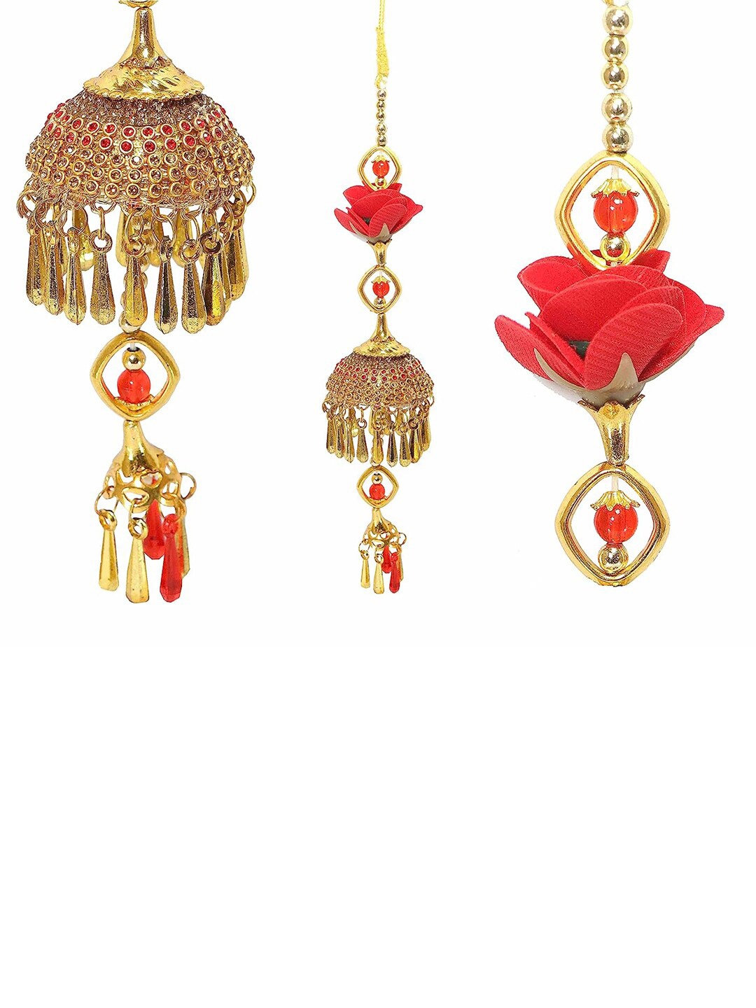 

NMII Set Of 2 Gold-Plated Stone-Studded Kaleeras