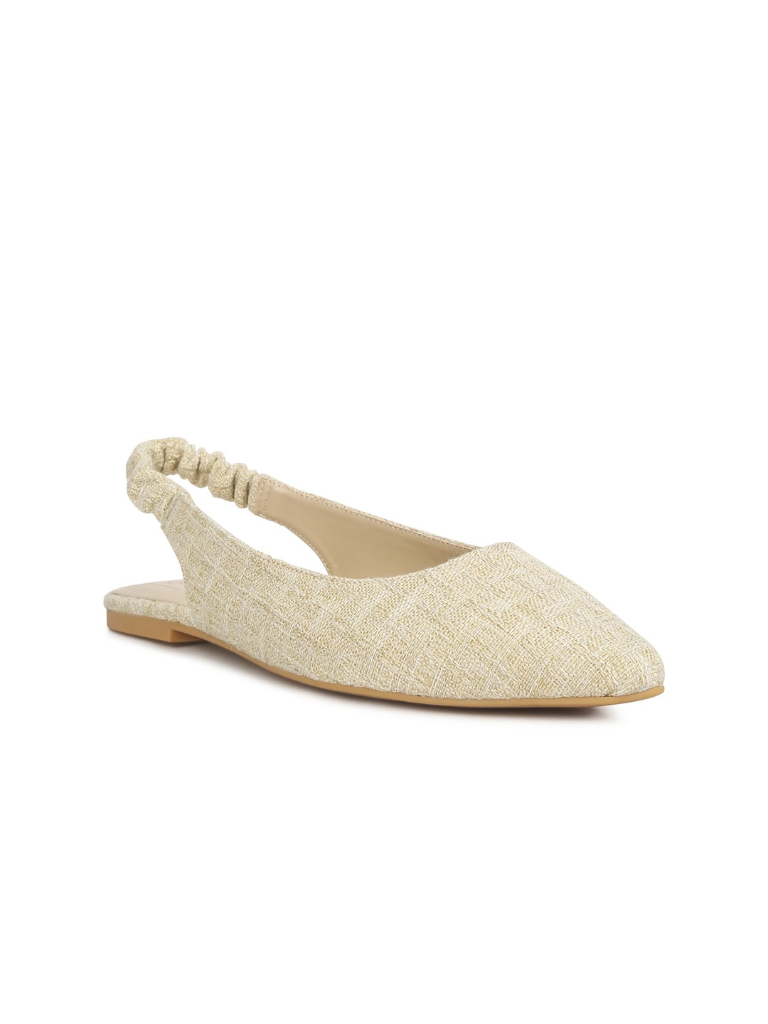 

London Rag Textured Slingback Mules, Beige