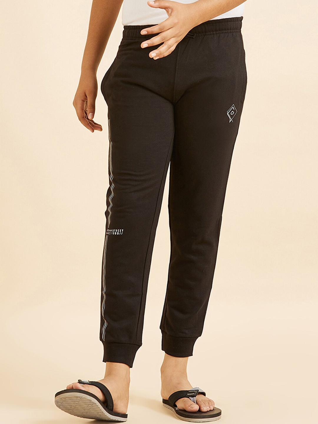

Sweet Dreams Boys Black Relaxed Straight-Leg Jogger Lounge Pants