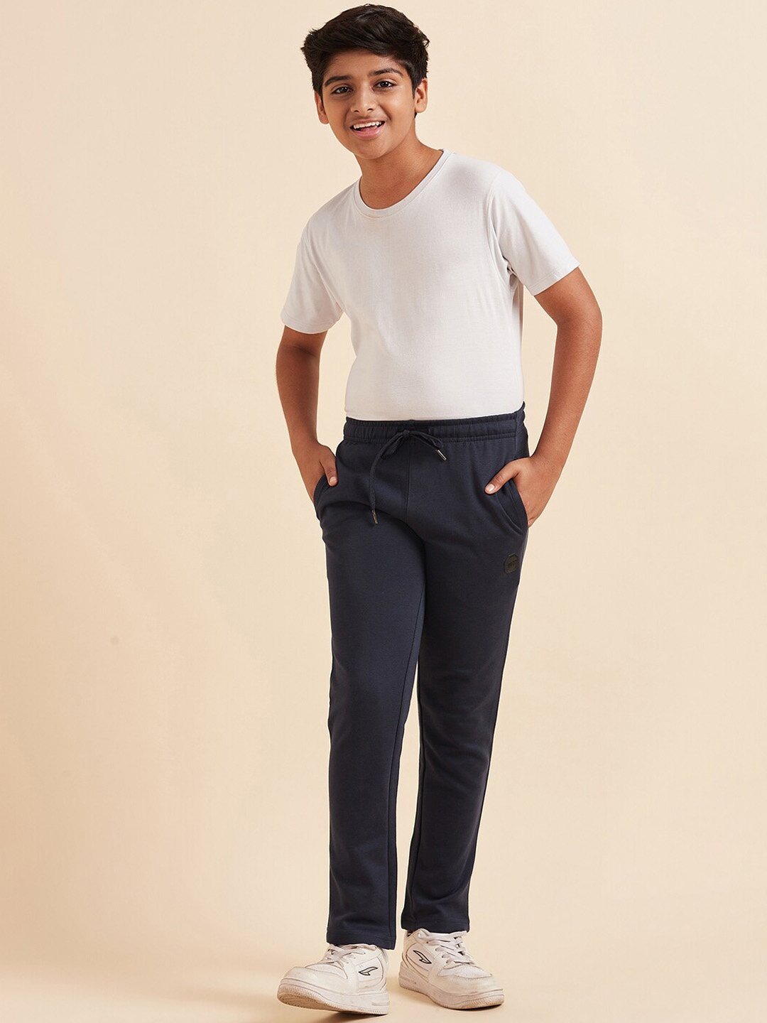 

Sweet Dreams Boys Mid-Rise Trackpants, Navy blue