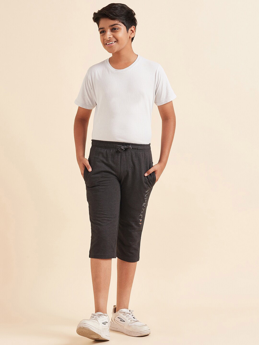 

Sweet Dreams Boys Cotton Lounge Shorts, Charcoal