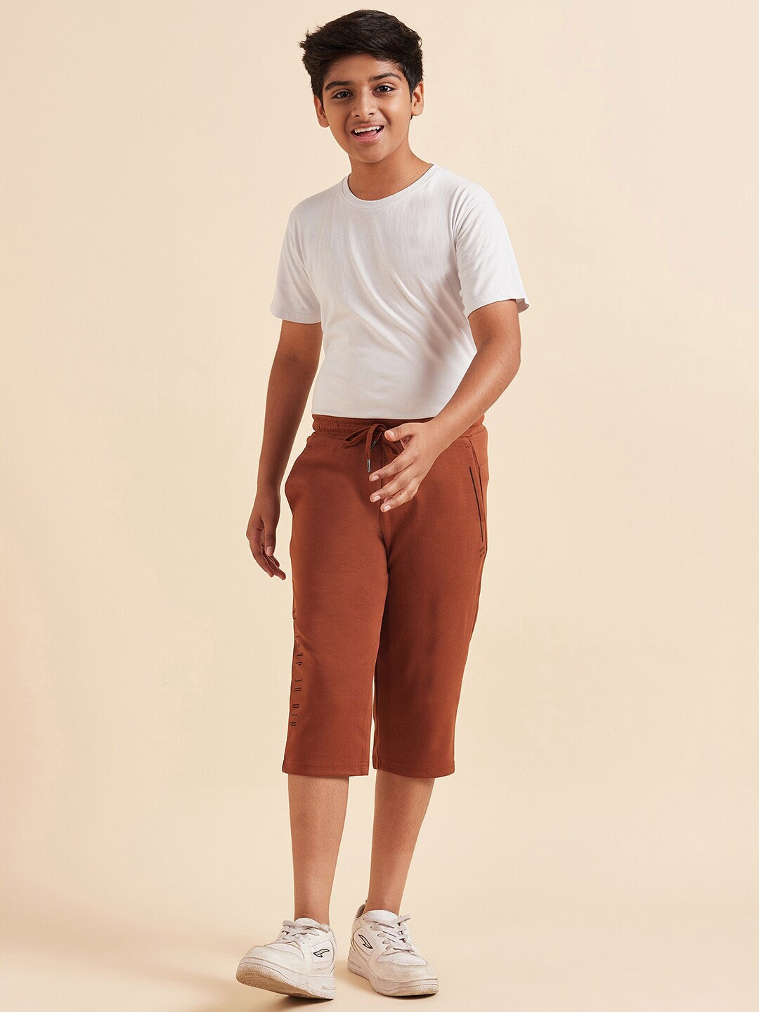 

Sweet Dreams Boys Cotton Lounge Shorts, Rust