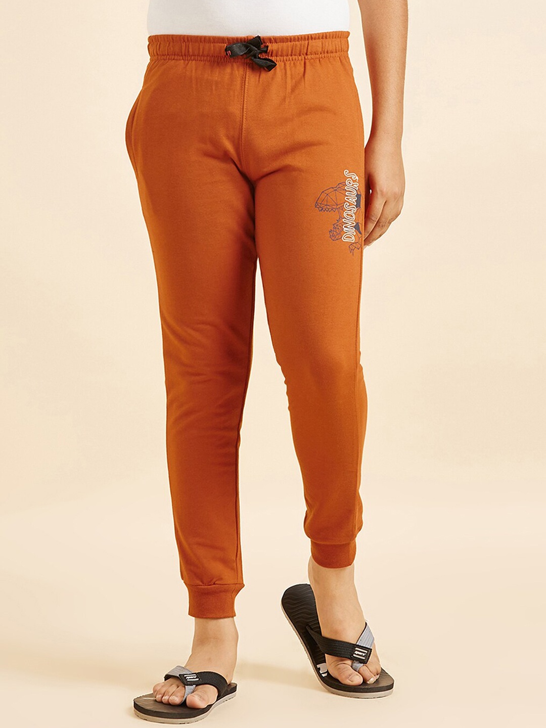 

Sweet Dreams Boys Orange Mid-Rise Lounge Joggers