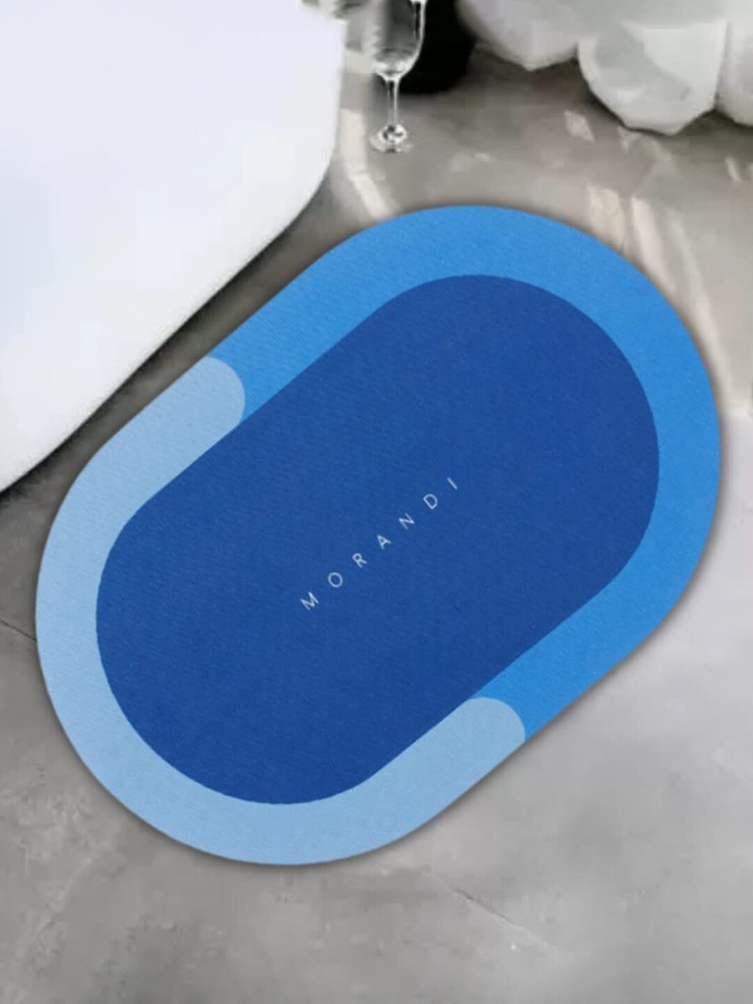

Kuber Industries Blue Anti-Skid Doormat