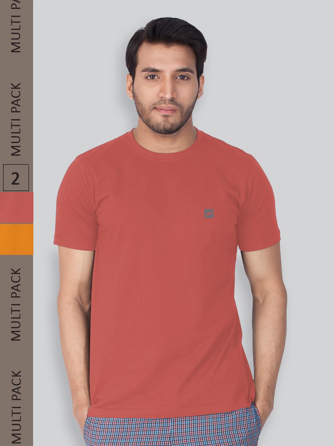 

LUX NITRO Men Multicoloured 2 Anti Odour T-shirt, Multi