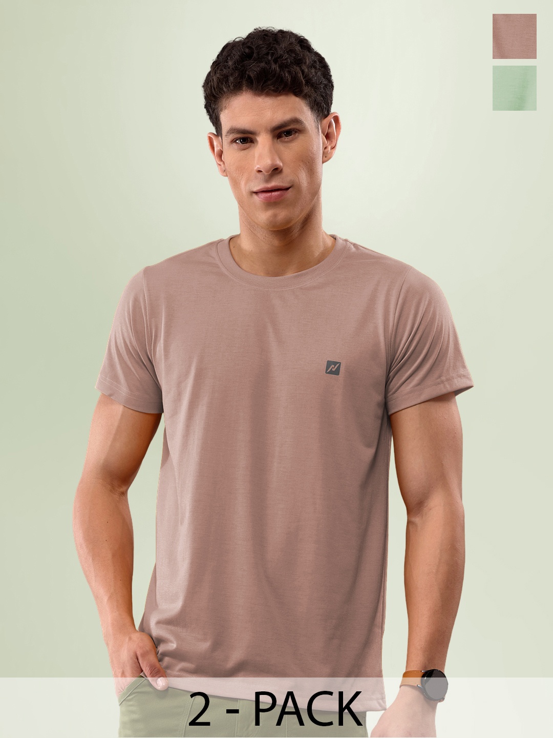 

LUX NITRO Men Multicoloured 2 Anti Odour T-shirt, Multi