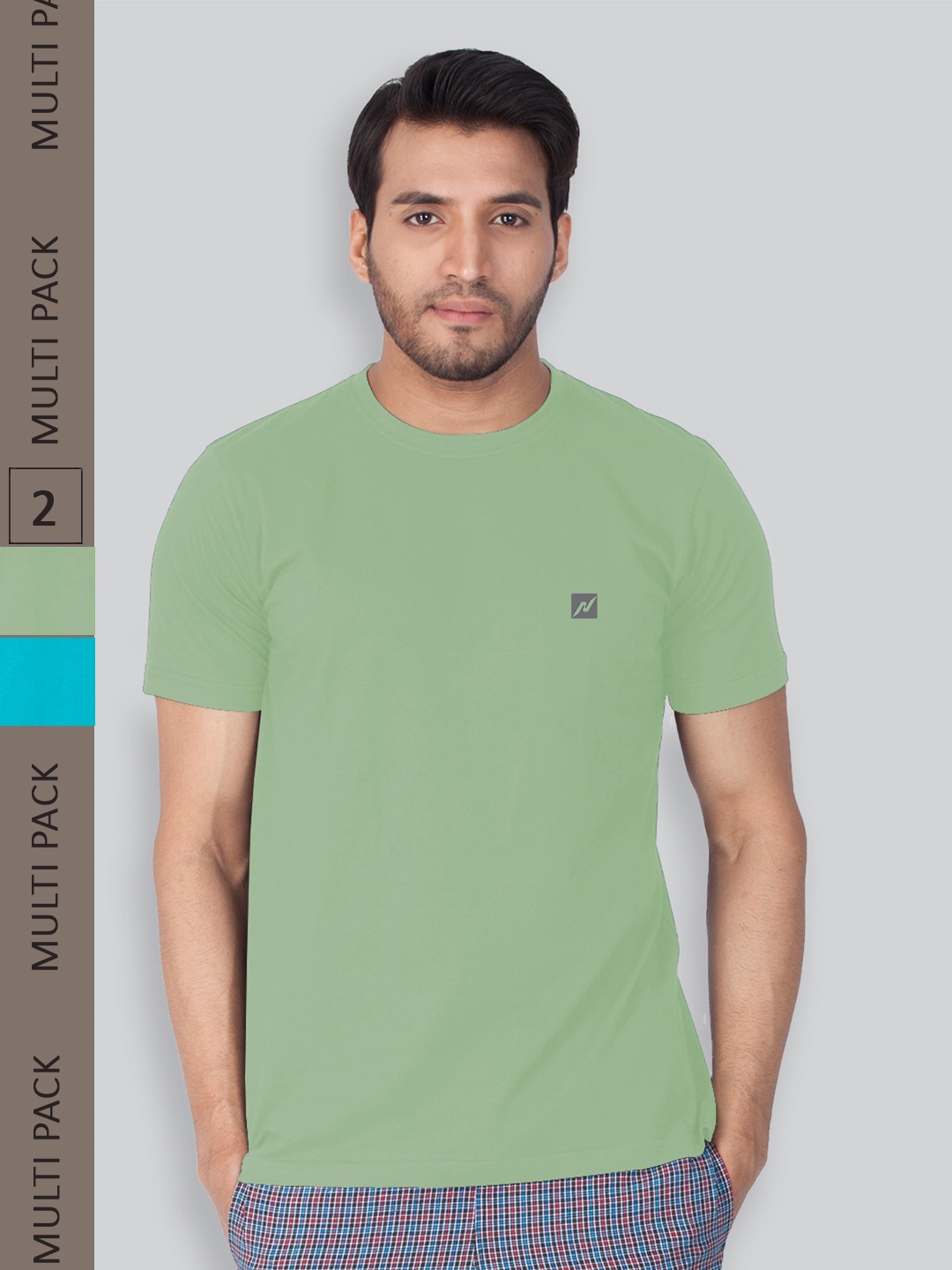 

LUX NITRO Men Multicoloured 2 Anti Odour Applique T-shirt, Multi