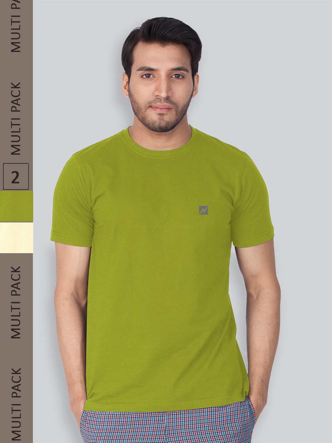 

LUX NITRO Pack Of 2 Anti Odour Lounge T-shirt, Multi