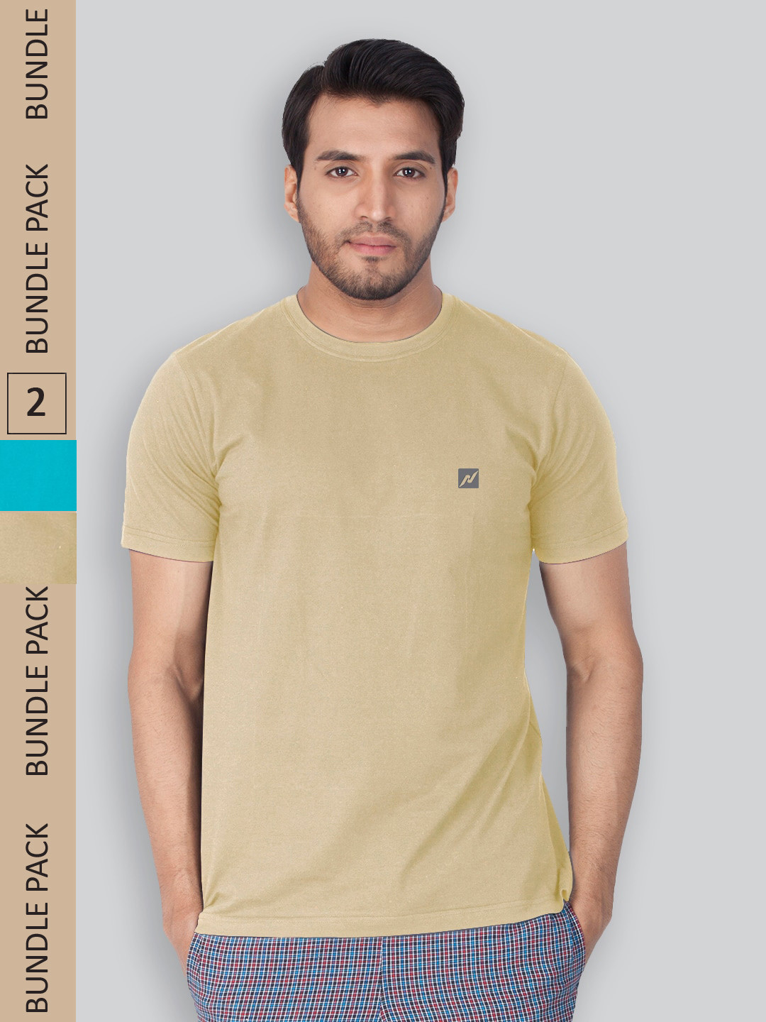 

LUX NITRO Pack Of 2 Anti Odour Lounge T-shirt, Multi