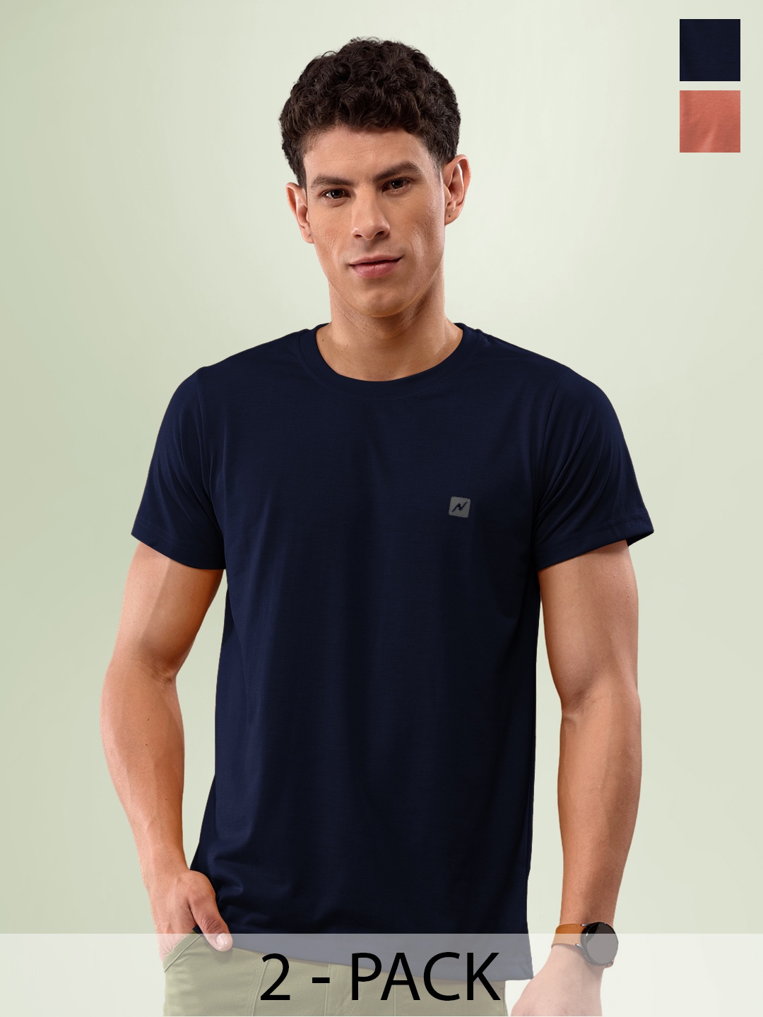 

LUX NITRO Men Multicoloured 2 Anti Odour T-shirt, Multi
