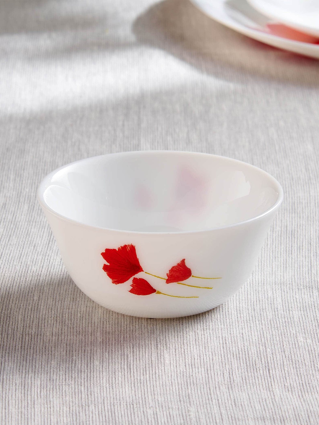 

Home Centre Robin White Printed Serving Bowl 165ml