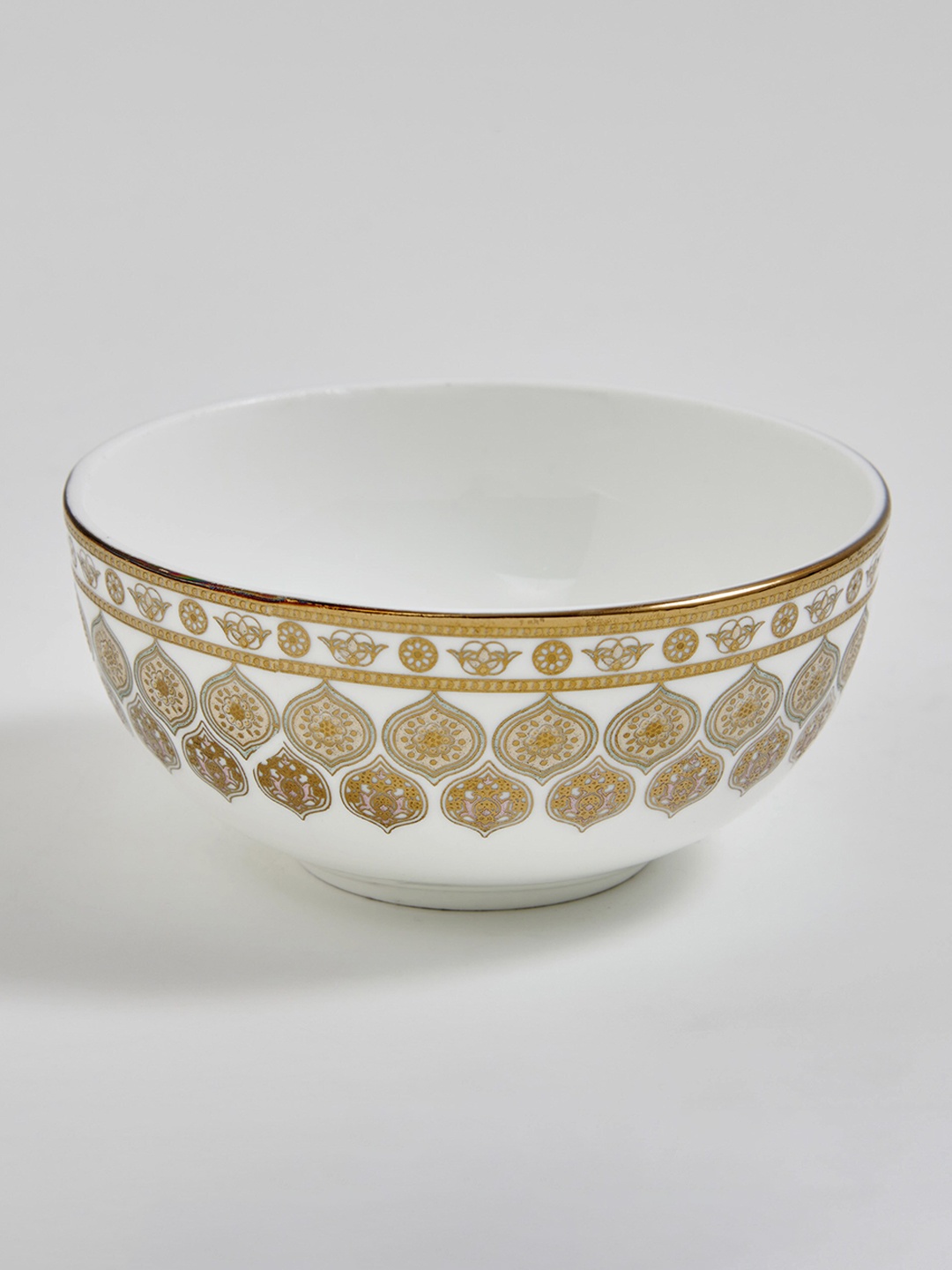 

Home Centre Midas White Printed Bowl 240ml