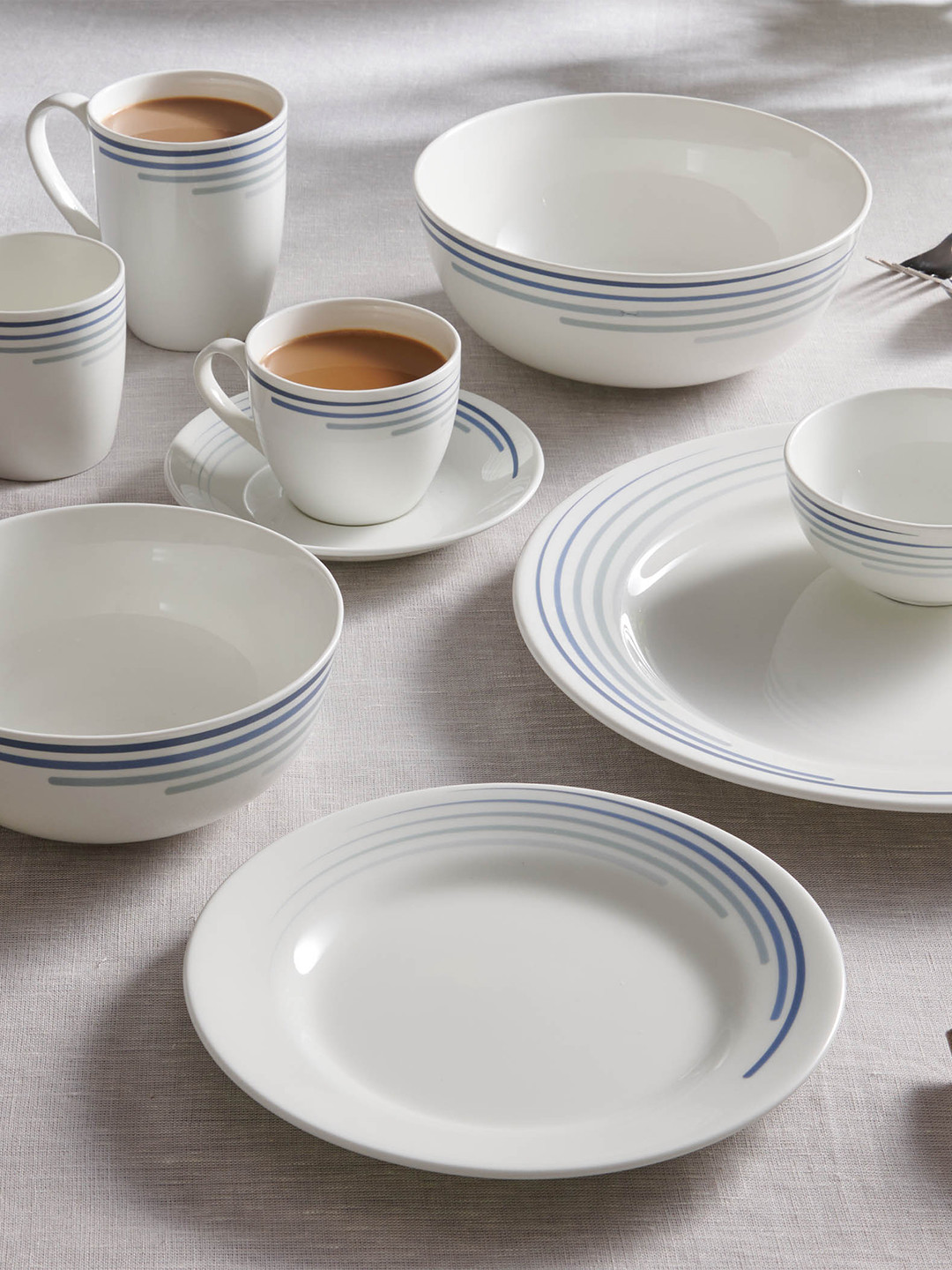 

Home Centre Lucas White Printed Cereal Bowl 600ml