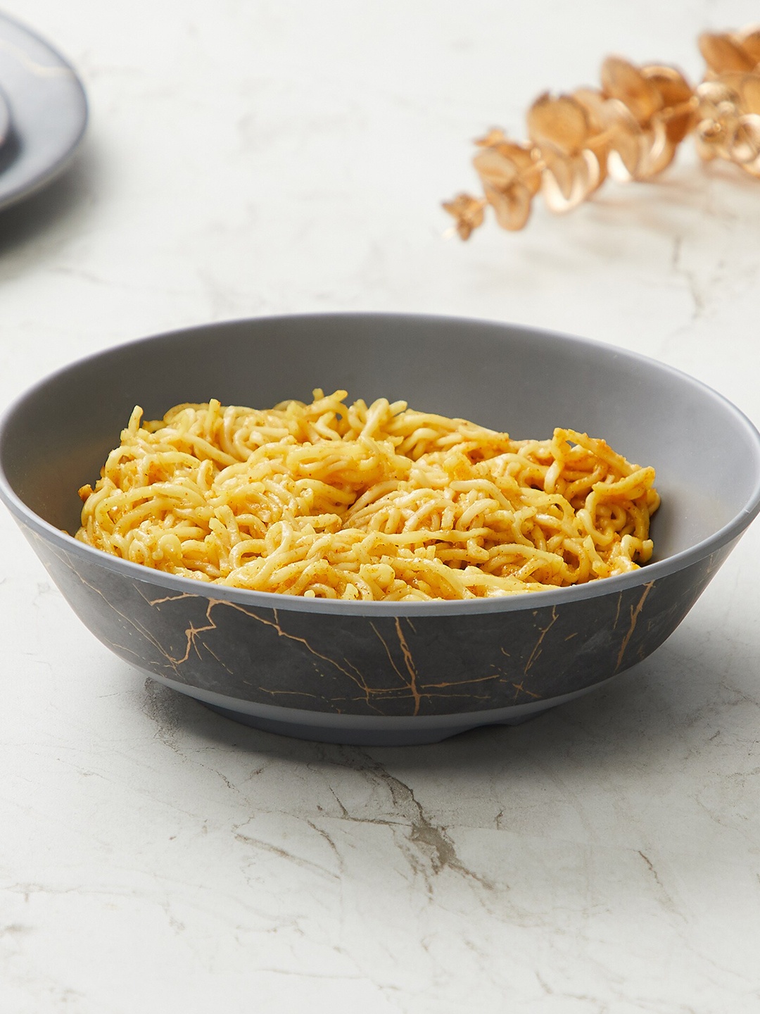 

Home Centre Glen India-Selik Grey Printed Serving Bowl 800ml