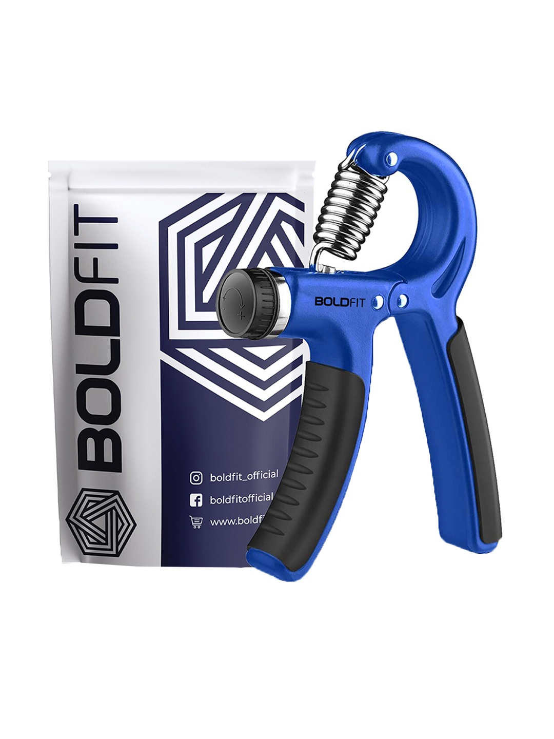 

BOLDFIT Adjustable Hand Grip Forearm Hand Gripper, Blue